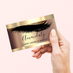 Carte De Visite Artiste de maquillage professionnel Eyelash Unique