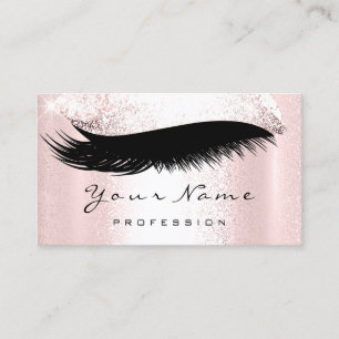 Carte De Visite Artiste de maquillage professionnel Glam Pink Lash