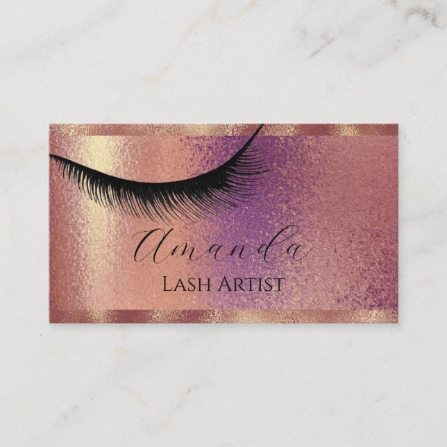 Carte De Visite Artiste de maquillage professionnel Glitte Esthéti (Devant)