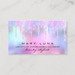 Carte De Visite Artiste de maquillage professionnel Lash Holograph
