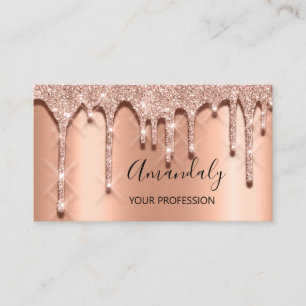 Carte De Visite Artiste de maquillage professionnel Lashes Rose Bl