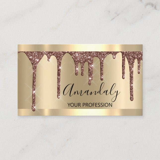 Carte De Visite Artiste de maquillage professionnel Lashes Rose Go (Devant)