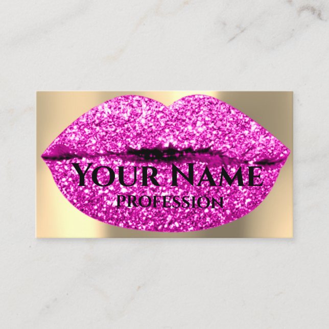 Carte De Visite Artiste de maquillage professionnel Parties scinti (Devant)