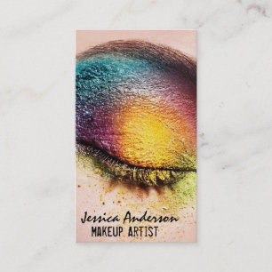 Carte De Visite Artiste de maquillage Rainbow Eyes