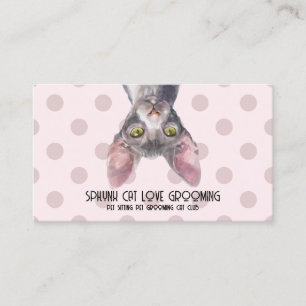 Carte De Visite Artiste de portrait de chat personnalisé