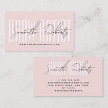Artiste de sourcils typographie moderne script ros