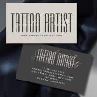 Artiste de tatouage script de typographie moderne