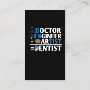 Carte De Visite Artiste Dentiste Dentiste Dentiste Dentistère Dent