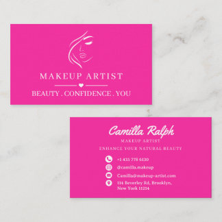 Carte De Visite Artiste en maquillage sur mesure