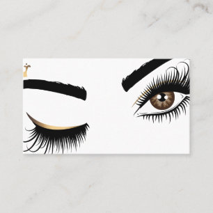 Carte De Visite Artiste maquillage Beauté Salon Lash Extension oei