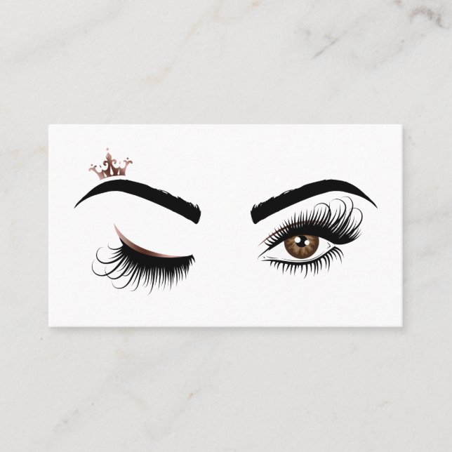 Carte De Visite Artiste maquillage Beauté Salon Lash Extension oei (Devant)