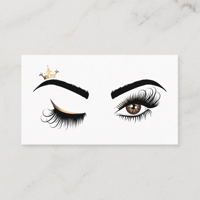 Carte De Visite Artiste maquillage Beauté Salon Lash Extension oei (Devant)