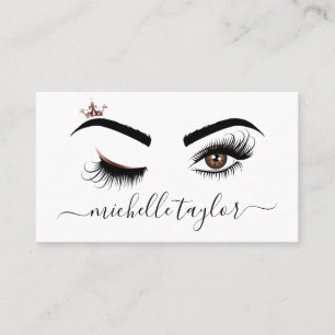 Carte De Visite Artiste maquillage Beauté Salon Lash Extension oei