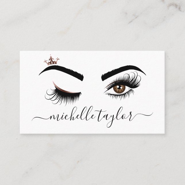 Carte De Visite Artiste maquillage Beauté Salon Lash Extension oei (Devant)