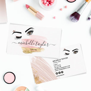 Carte De Visite Artiste maquillage Beauté Salon Lash Extension oei