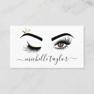 Carte De Visite Artiste maquillage Beauté Salon Lash Extension oei