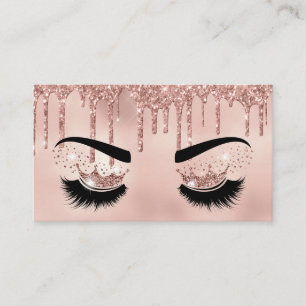 Carte De Visite Artiste maquillage Crown Lashes Beauté Salon Exten
