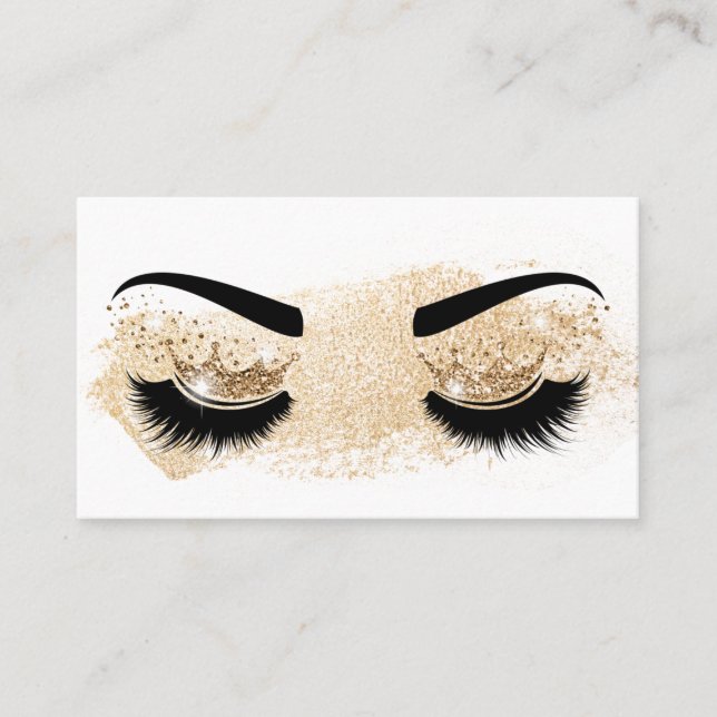 Carte De Visite Artiste maquillage Crown Lashes Beauté Salon Exten (Devant)