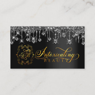 Carte De Visite Artiste maquillage Eyelash Black Drids Logo Diamon