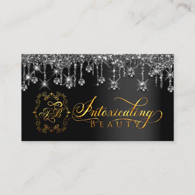 Carte De Visite Artiste maquillage Eyelash Black Drids Logo Diamon (Devant)