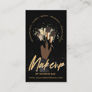 Carte De Visite Artiste maquillage Glam MUA Beauté Salon Logo Affa