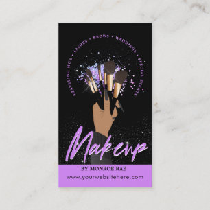 Carte De Visite Artiste maquillage Glam MUA Beauty Salon Logo