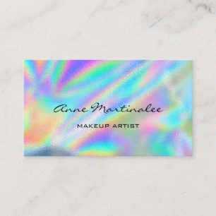 Carte De Visite Artiste maquillage Holographique coloré