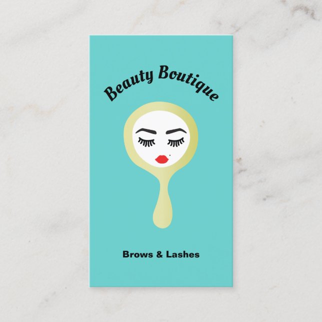 Carte De Visite Artiste maquillage Lash & Brow Salon de beauté mod (Devant)