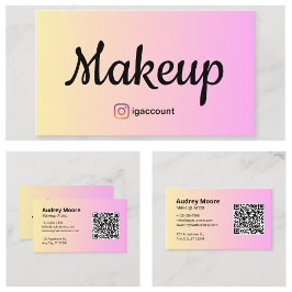 Carte De Visite Artiste maquillage modèle Girl