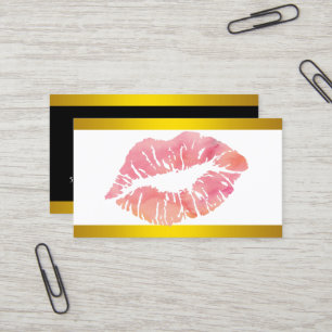 Carte De Visite Artiste maquillage moderne fausse parties scintill