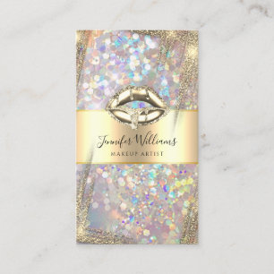 Carte De Visite Artiste maquillage moderne Holographie Parties sci