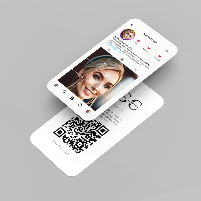 Carte De Visite Artiste maquillage moderne Lashes Brows Salon Inst (Modern Makeup Artist Lashes Brows Beauty Salon Professional Instagram Business Card
)