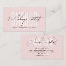 Artiste maquillage typographie moderne script blus