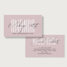 Artiste maquillage typographie moderne script rose