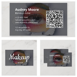 Carte De Visite Artiste Maquilleuse Freelance Design Chic