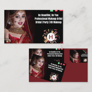 Carte De Visite Artiste maquilleuse professionnelle pour mariées e