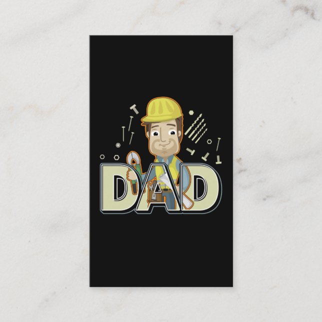Carte De Visite Artiste Papa Electricien Mari Handyman (Devant)