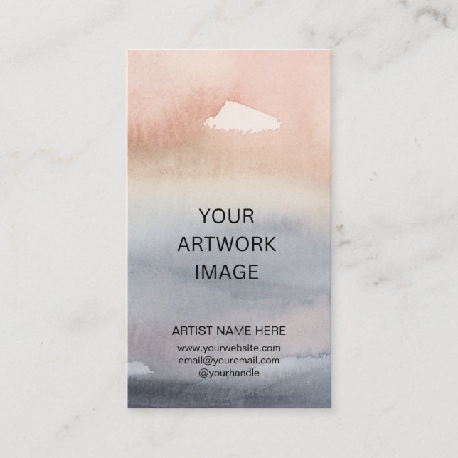 Carte De Visite Artiste personnalisé (Devant)
