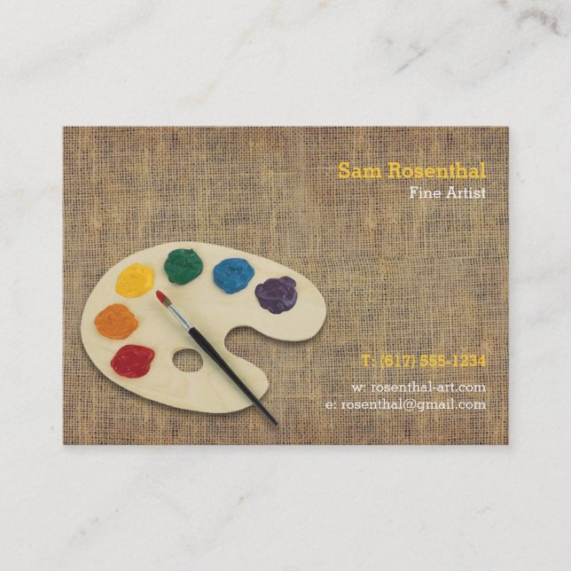 Carte De Visite Artiste | Professionnel (Devant)