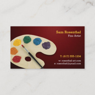 Carte De Visite Artiste raffiné   Professionnel