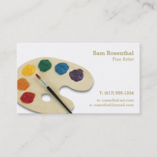 Carte De Visite Artiste raffiné   Professionnel