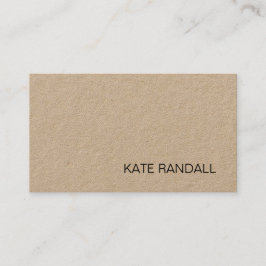 Carte De Visite Artiste simple Tan Kraft