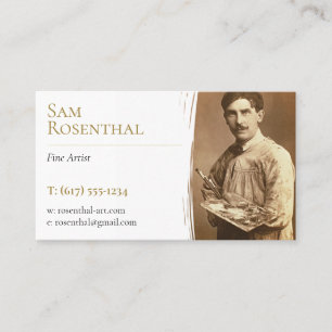 Carte De Visite Artiste Traditionnel   Photo de l'artiste