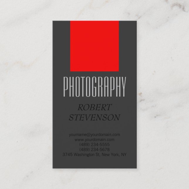Carte de visite artistique de la photographie en g (Devant)