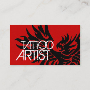 Carte de visite artistique du corps de tatouage