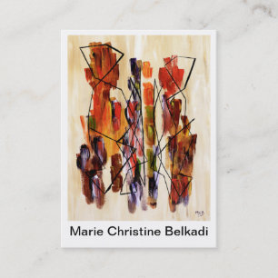 Carte de visite artistique unique pour des