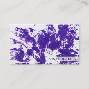Carte De Visite Artistique Violet