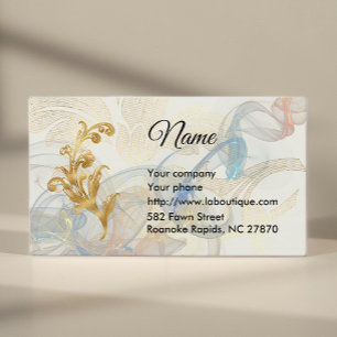 Carte de visite artistique Volute