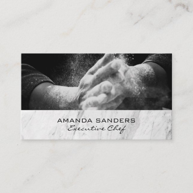 Carte De Visite Arts culinaires | Chef Hands Cuisine (Devant)