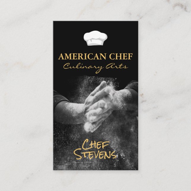 Carte De Visite Arts culinaires | Chef pâtissier (Devant)
